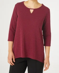 Shirt mit Glitzerfäden Janina, 3/4-Arm-KiK Onlineshop Best Sale
