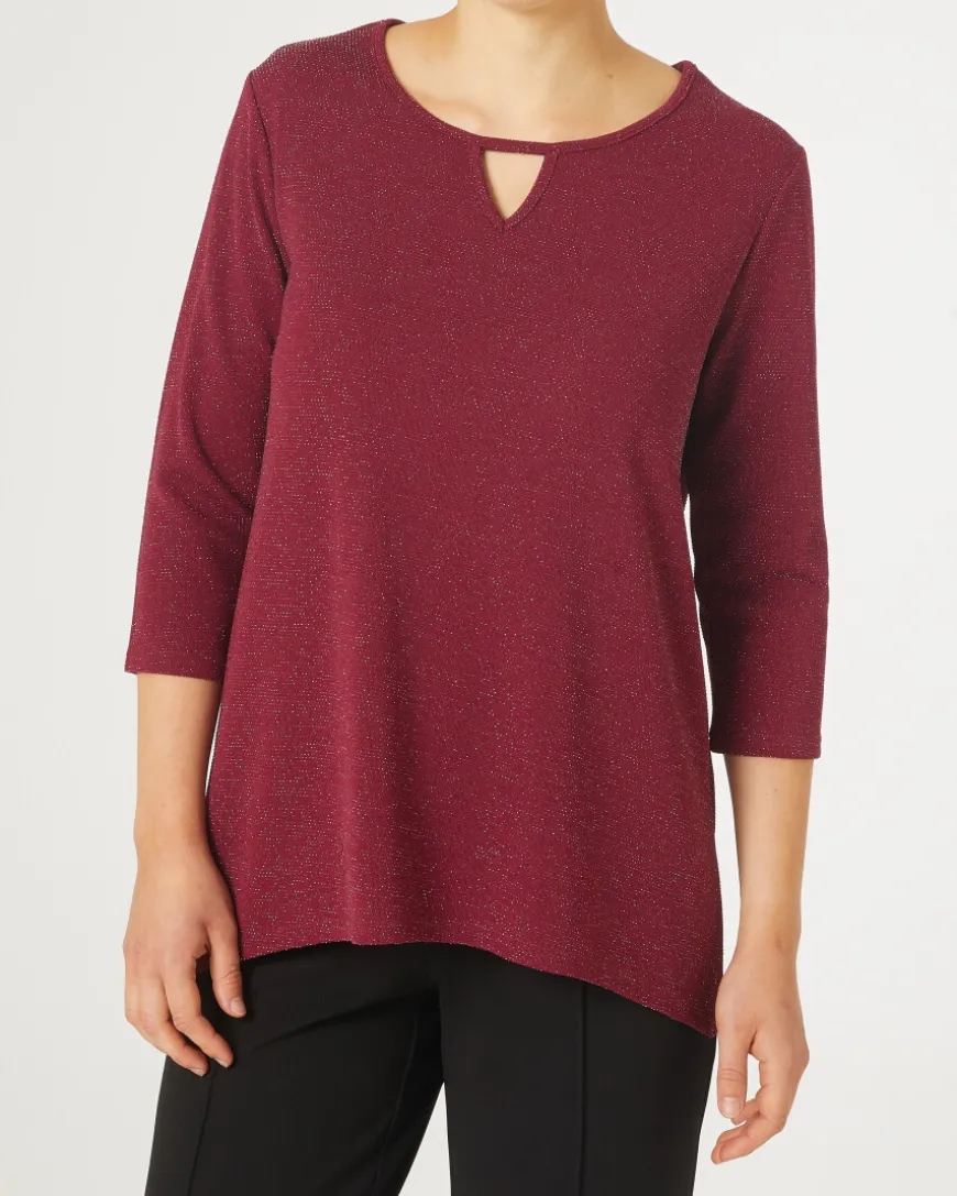 Shirt mit Glitzerfäden Janina, 3/4-Arm-KiK Onlineshop Best Sale