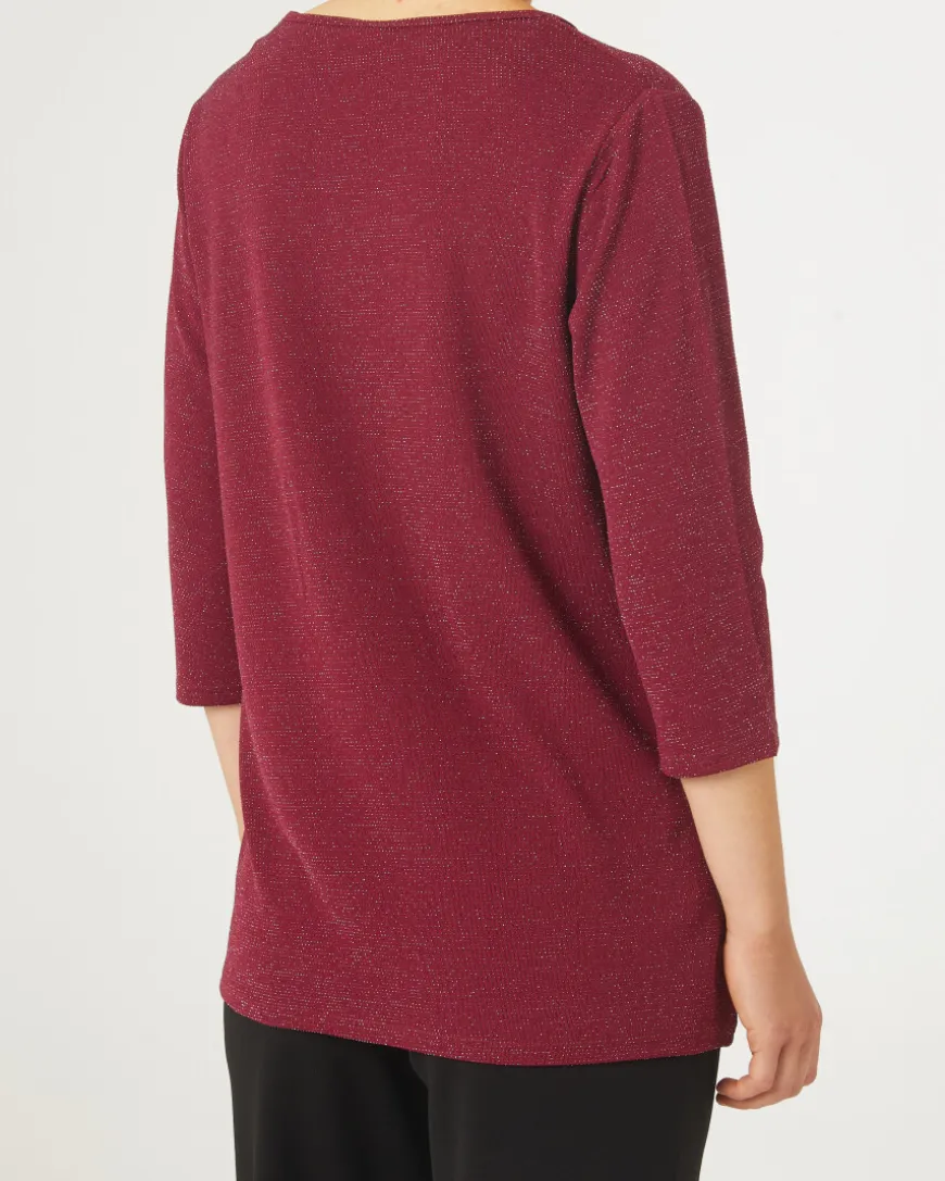 Shirt mit Glitzerfäden Janina, 3/4-Arm-KiK Onlineshop Best Sale