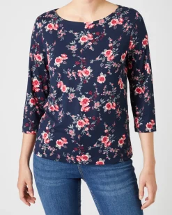 Shirt mit Rundhalsausschnitt Janina, 3/4-Arm-KiK Onlineshop Shop