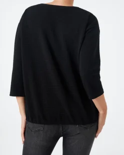 Shirt mit Struktur Janina, 3/4-Arm-KiK Onlineshop Cheap