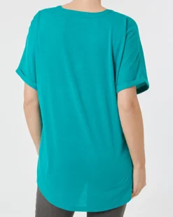 es Blusenshirt Janina, Y-Ausschnitt-KiK Onlineshop Outlet