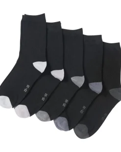 Socken mit farbigen Akzenten 5er-Pack, Janina-KiK Onlineshop Hot