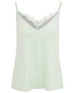 Spaghettitop mit Spitze Janina, V-Ausschnitt-KiK Onlineshop Online