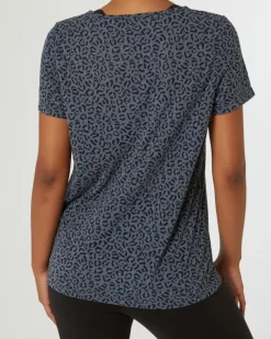 Sport-Shirt in Ausbrenner-Optik Ergeenomixx, Leopardenmuster-KiK Onlineshop Best