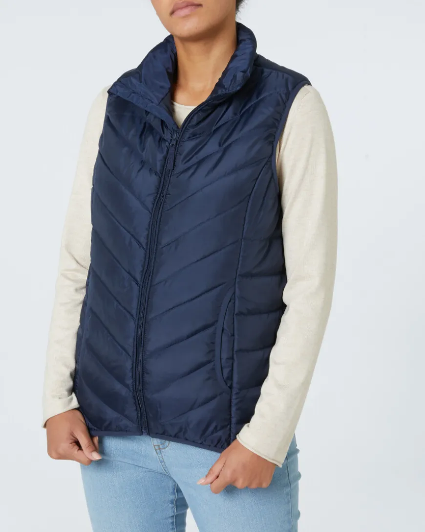 Steppweste mit Stehkragen Janina, Seitentaschen-KiK Onlineshop Sale