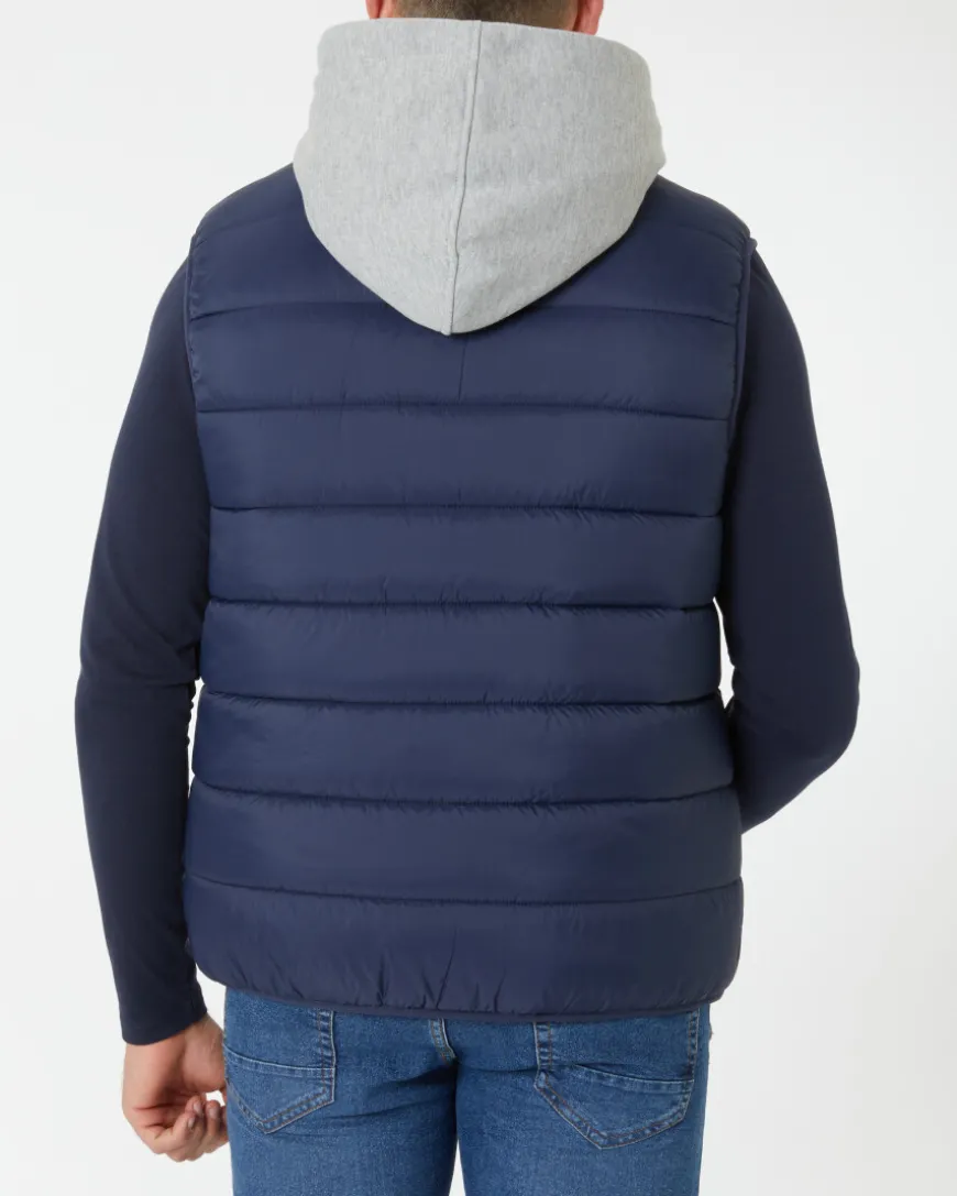 Steppweste mit Sweatkapuze X-Mail, Reißverschluss-KiK Onlineshop Sale
