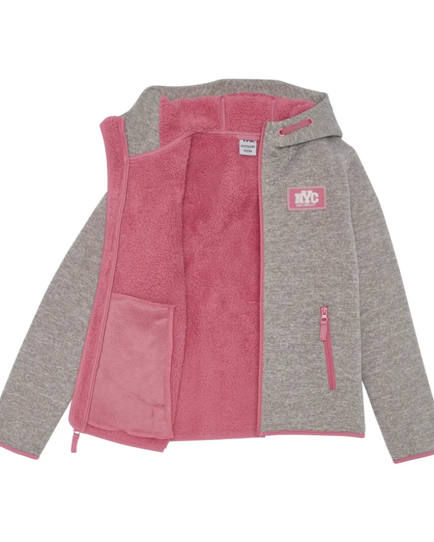 Strickfleecejacke in Melangeoptik Y.F.K., Kapuze-KiK Onlineshop Fashion