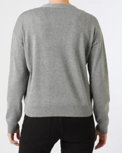 Strickjacke in Melange Janina, Knopfleiste-KiK Onlineshop Cheap