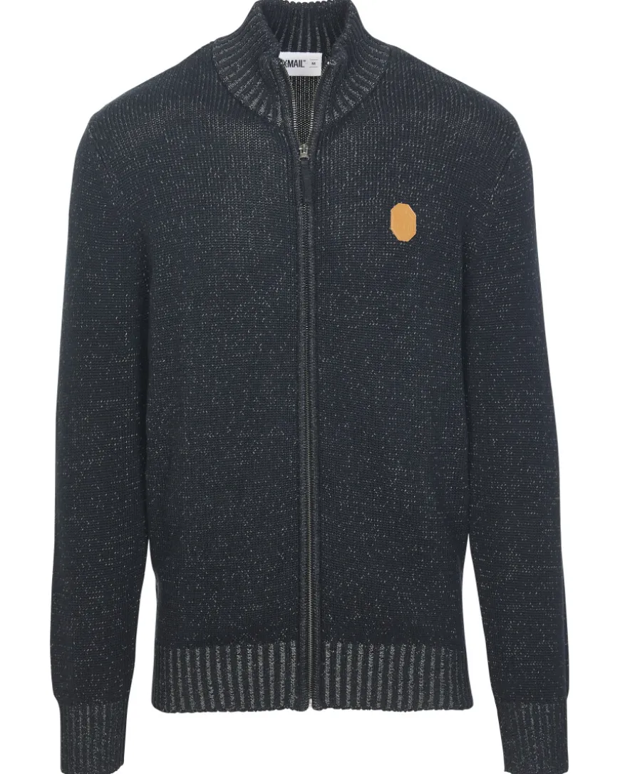 Strickjacke mit Patch X-Mail, Reißverschluss-KiK Onlineshop Best Sale