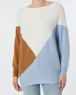 Strickpullover Colour-Blocking Janina, Rundhalsausschnitt-KiK Onlineshop Best