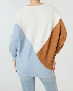 Strickpullover Colour-Blocking Janina, Rundhalsausschnitt-KiK Onlineshop Best