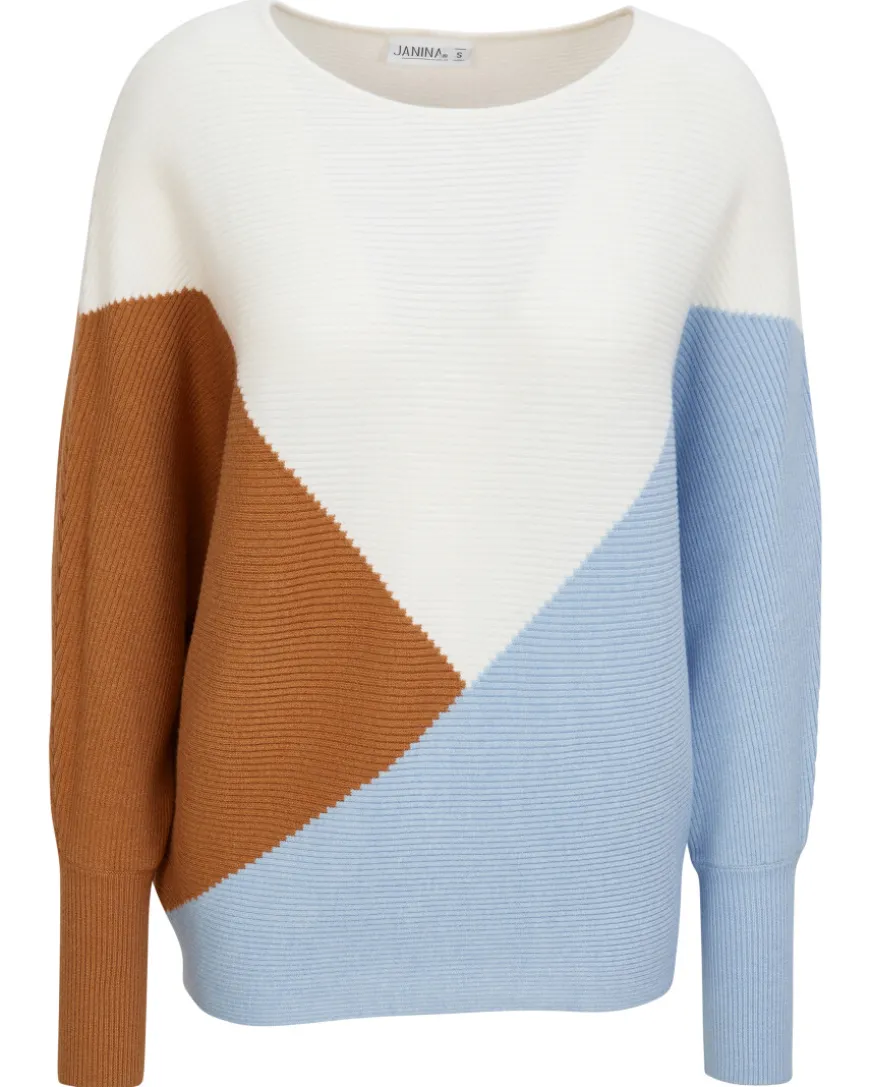Strickpullover Colour-Blocking Janina, Rundhalsausschnitt-KiK Onlineshop Best