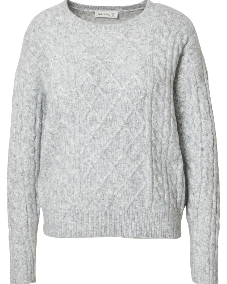 Strickpullover in Melange Janina, Rundhalsausschnitt-KiK Onlineshop Shop