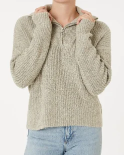 Strickpullover in Melangeoptik Janina, Stehkragen-KiK Onlineshop Best