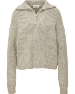 Strickpullover in Melangeoptik Janina, Stehkragen-KiK Onlineshop Best