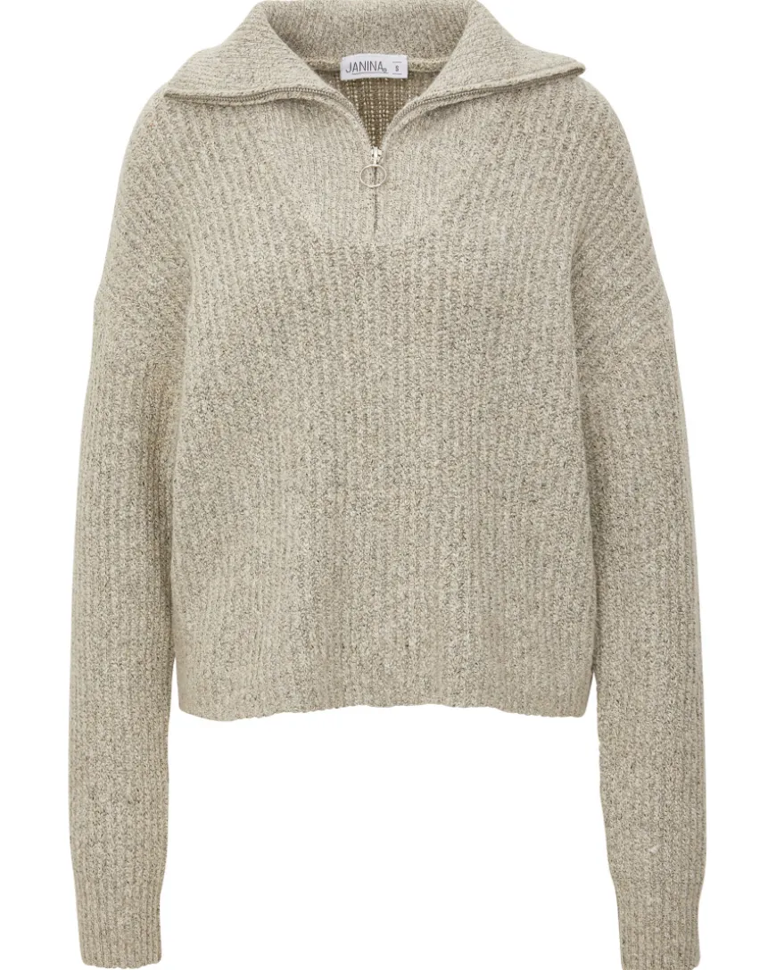 Strickpullover in Melangeoptik Janina, Stehkragen-KiK Onlineshop Best