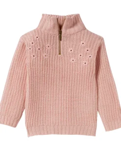 Strickpullover mit Stickereien Stehkragen-KiK Onlineshop Online