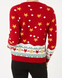 Strickpullover Weihnachten Janina, mit Licht und Sound-KiK Onlineshop Clearance