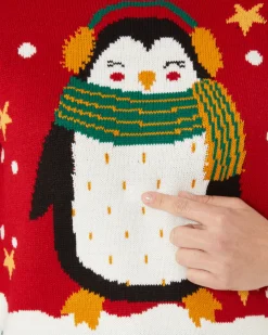 Strickpullover Weihnachten Janina, mit Licht und Sound-KiK Onlineshop Clearance