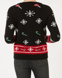 Strickpullover Weihnachten Janina, mit Licht und Sound-KiK Onlineshop Clearance