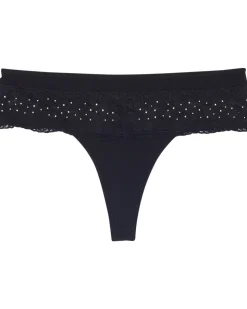 String mit Strasssteinen Janina, Spitzendetails-KiK Onlineshop Hot