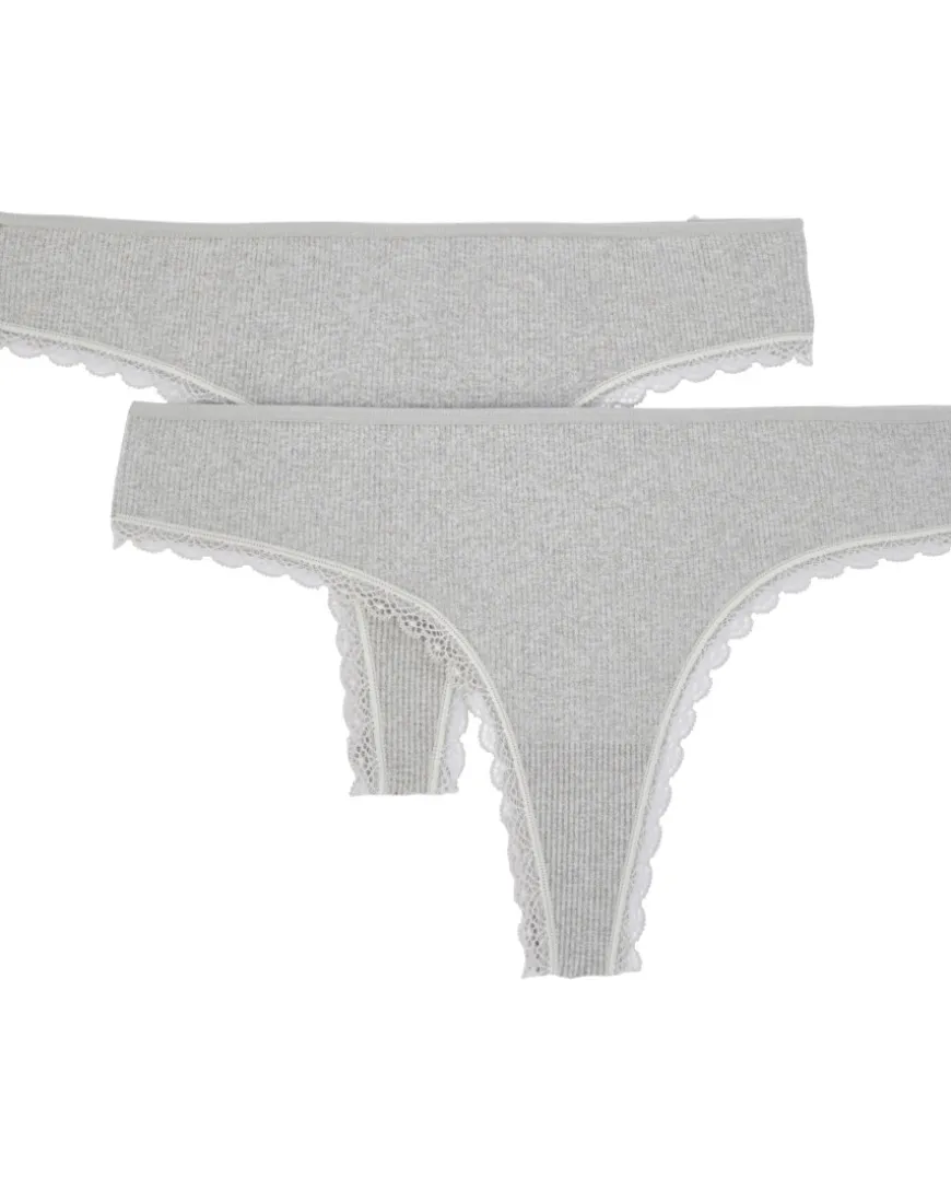 Strings 2er-Pack, Ergee, Spitzendetails-KiK Onlineshop Clearance