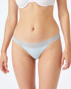 Strings mit breitem Spitzenbund 3er-Pack, Janina-KiK Onlineshop Clearance