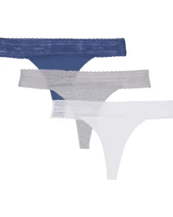 Strings mit Spitzenbund 3er-Pack, Janina-KiK Onlineshop Discount