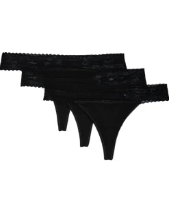 Strings mit Spitzenbund 3er-Pack, Janina-KiK Onlineshop Cheap