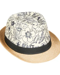 Strohhut mit Muster Umfang ca. 54 cm-KiK Onlineshop Shop