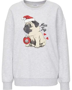 Sweatpullover Weihnachten Janina, Rundhalsausschnitt-KiK Onlineshop Sale