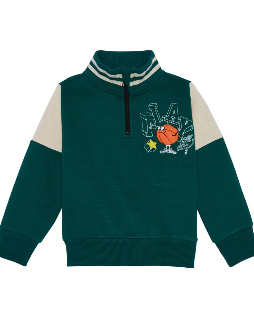 Sweatshirt Basketball Reißverschluss-KiK Onlineshop Shop