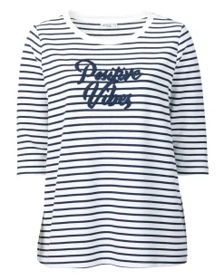 Sweatshirt mit Applikation 3/4-Arm-KiK Onlineshop Clearance