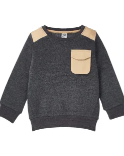 Sweatshirt mit Brusttasche Rundhalsausschnitt-KiK Onlineshop Cheap