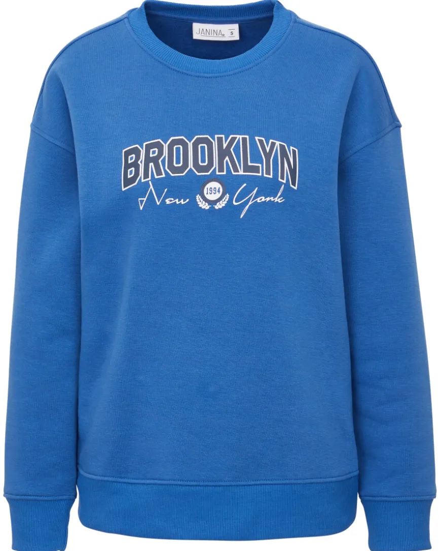 Sweatshirt mit Rippbündchen Janina, Rundhalsausschnitt-KiK Onlineshop Fashion