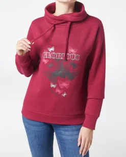 Sweatshirt mit Schalkragen Janina, Rippbündchen-KiK Onlineshop Best