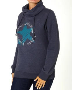 Sweatshirt mit Schalkragen Janina, verschiedene Designs-KiK Onlineshop Outlet