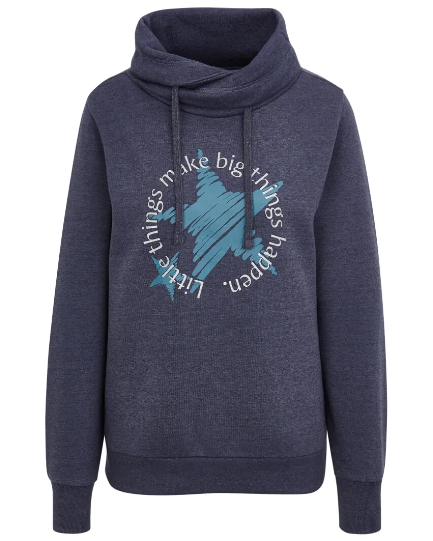 Sweatshirt mit Schalkragen Janina, verschiedene Designs-KiK Onlineshop Outlet
