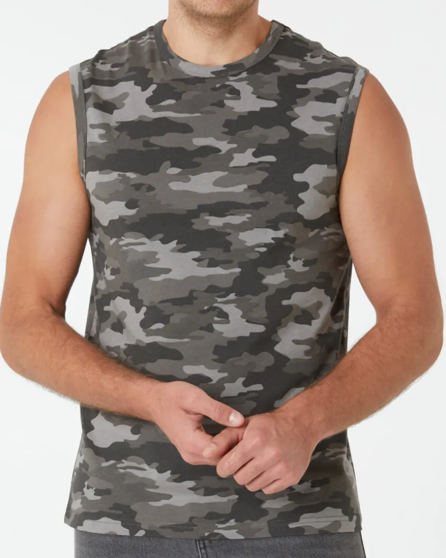 Tanktop Camouflage X-Mail, Rundhalsausschnitt-KiK Onlineshop Cheap