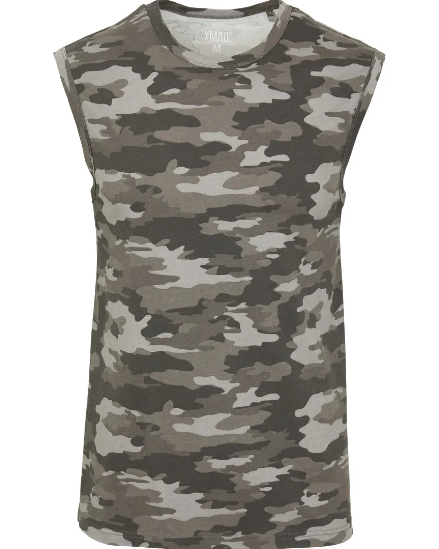 Tanktop Camouflage X-Mail, Rundhalsausschnitt-KiK Onlineshop Cheap