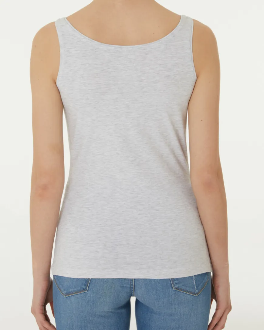 Tanktop in Melange Janina, Rundhalsausschnitt-KiK Onlineshop New