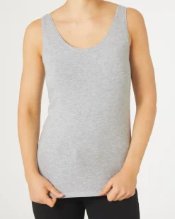 Tanktop in Melangeoptik Janina, Rundhalsausschnitt-KiK Onlineshop Cheap