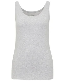 Tanktop in Melangeoptik Janina, Rundhalsausschnitt-KiK Onlineshop Cheap