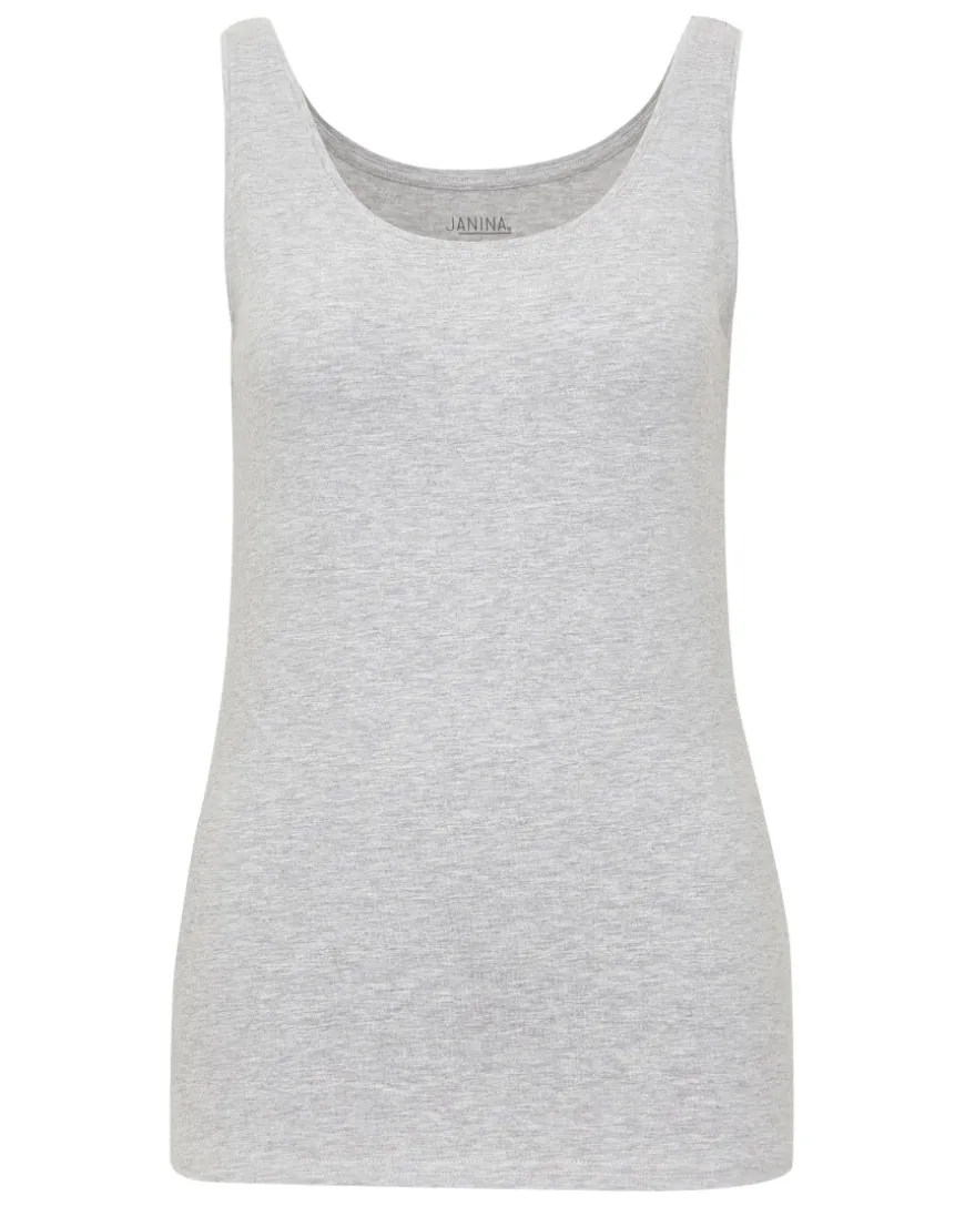 Tanktop in Melangeoptik Janina, Rundhalsausschnitt-KiK Onlineshop Cheap