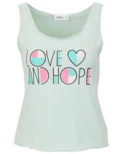 Tanktop mit Schriftzug Janina, Rundhalsausschnitt-KiK Onlineshop Fashion