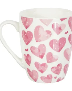 Tasse Herzen verschiedene Designs, ca. 260 ml-KiK Onlineshop Outlet
