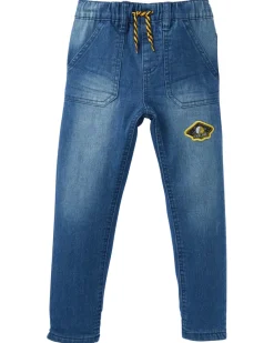 Thermo-Jeans mit Aufnäher elastischer Bund-KiK Onlineshop Hot