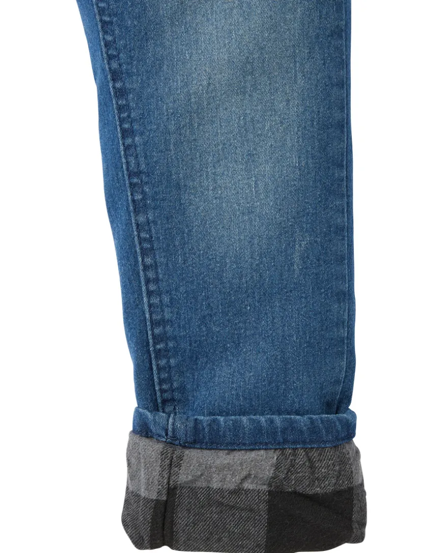 Thermo-Jeans mit Aufnäher elastischer Bund-KiK Onlineshop Hot