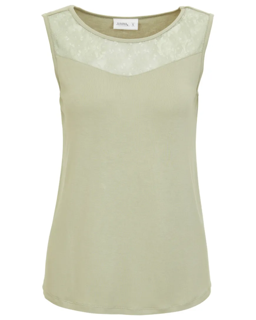 Top mit Spitze Janina, Rundhalsausschnitt-KiK Onlineshop Online